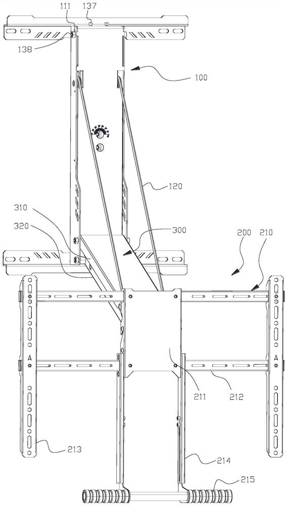 Adjustable support for display equipment