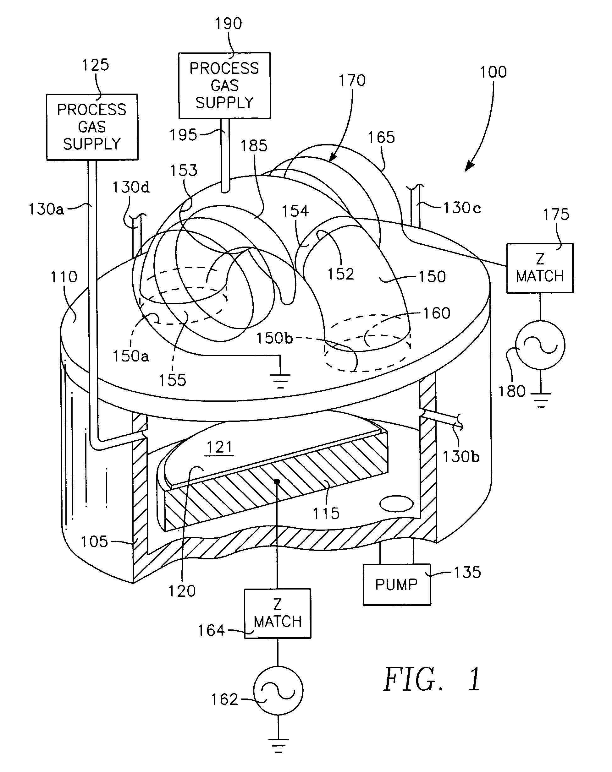 Plasma immersion ion implantation process using a capacitively couple plasma source having low dissociation and low minimum plasma voltage