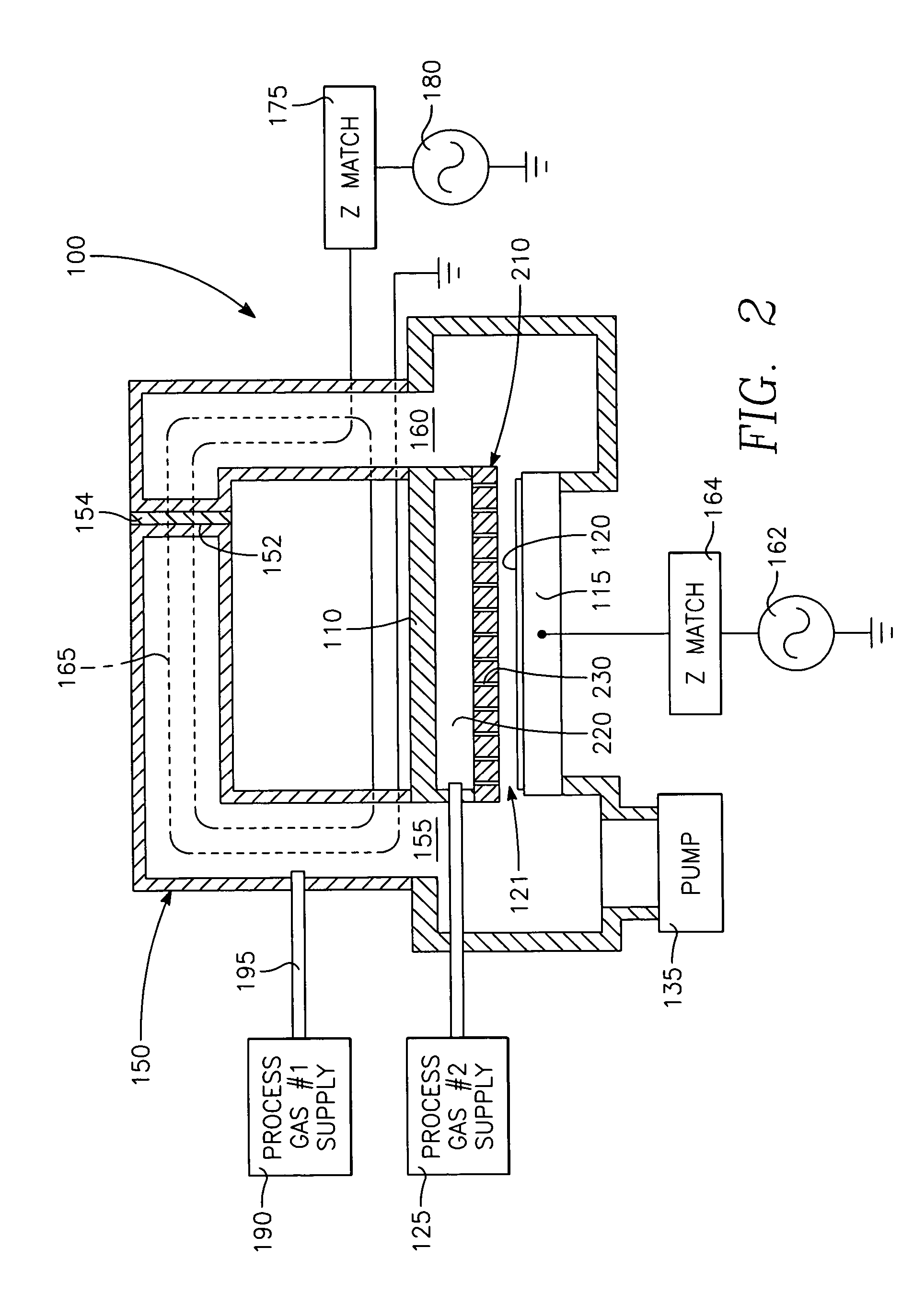 Plasma immersion ion implantation process using a capacitively couple plasma source having low dissociation and low minimum plasma voltage