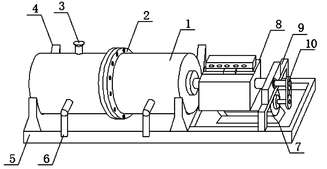 A sewage filtration treatment device