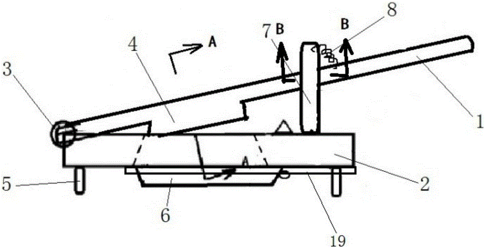 Slide track type leather specimen preparation device