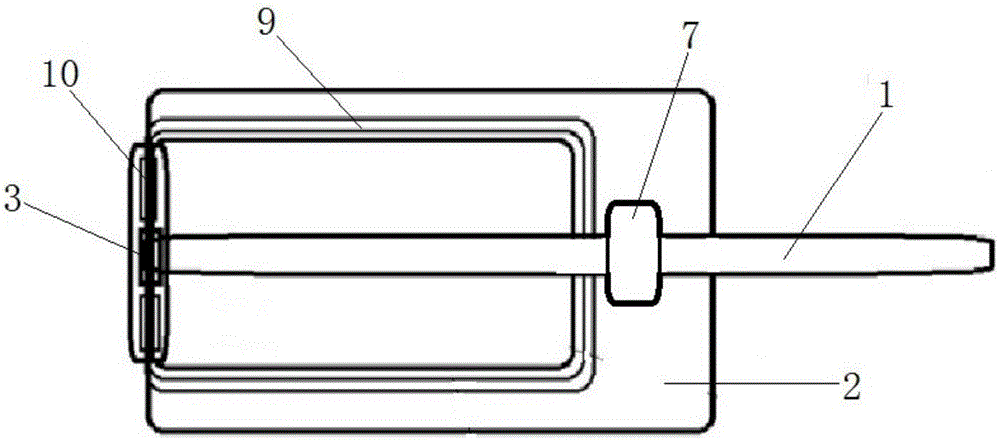 Slide track type leather specimen preparation device