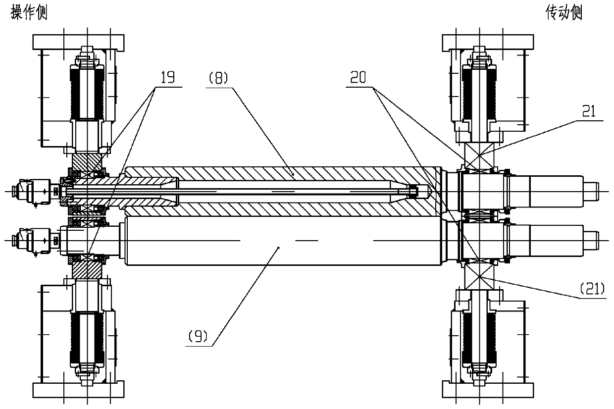 Hot straightening machine