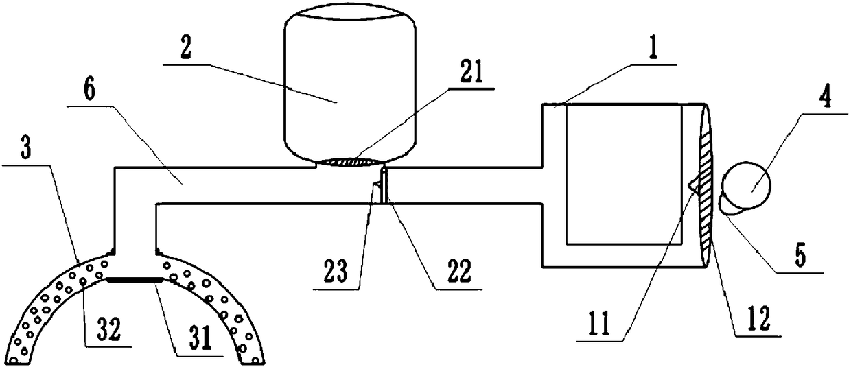 Fire extinguishing device for spontaneous combustion of automobile