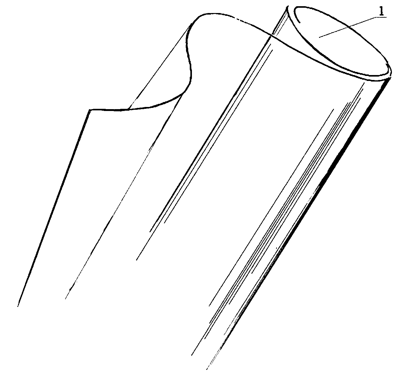 Transparent film artistic device and making method