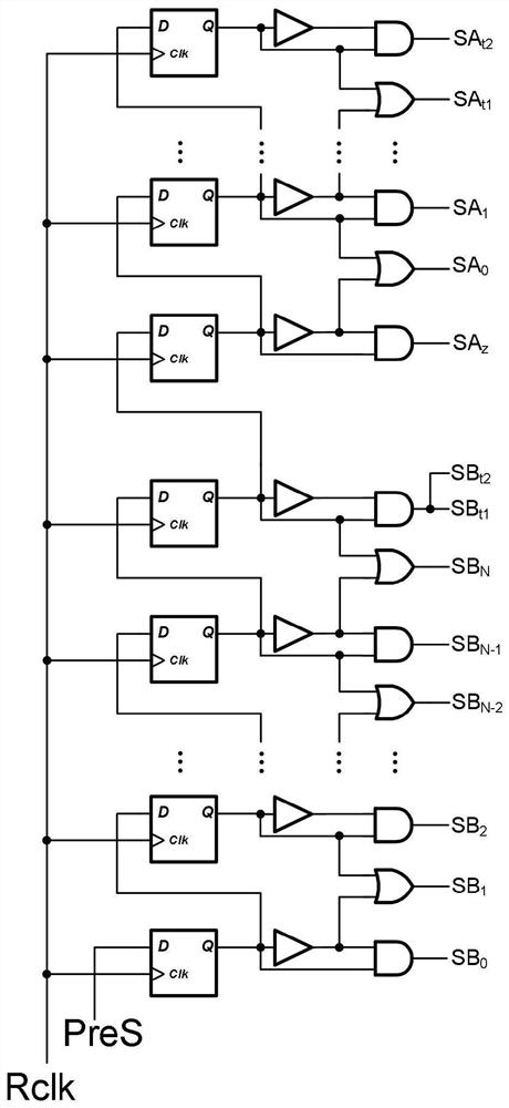 A pixel circuit, its row selection method, and row selection logic circuit