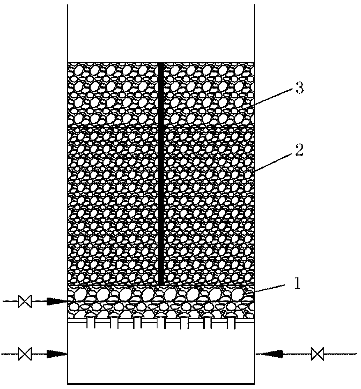 Biological aerated filter for sewage treatment