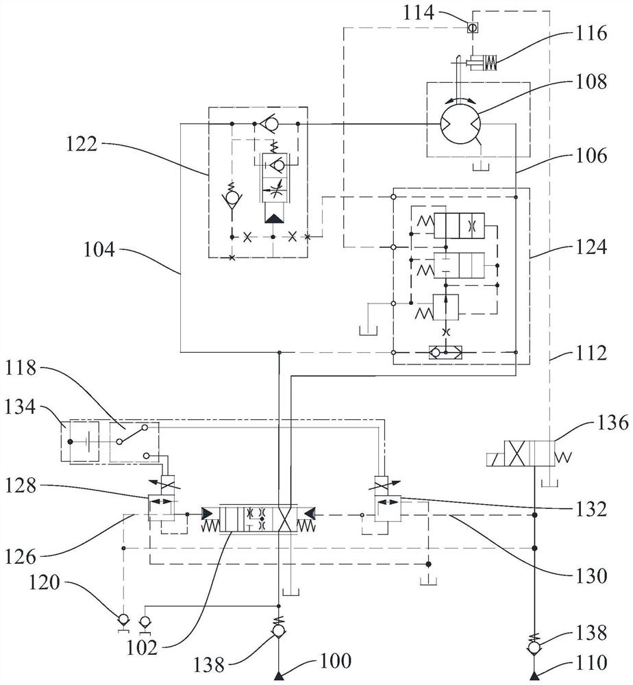 Winch device, hydraulic system thereof, using method and operation machine