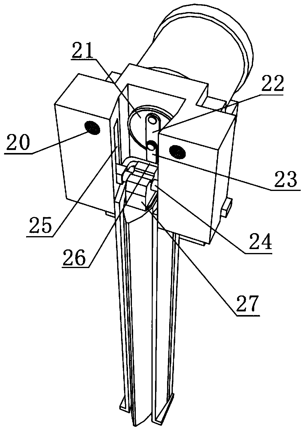 Cloth cutting device for clothing manufacture