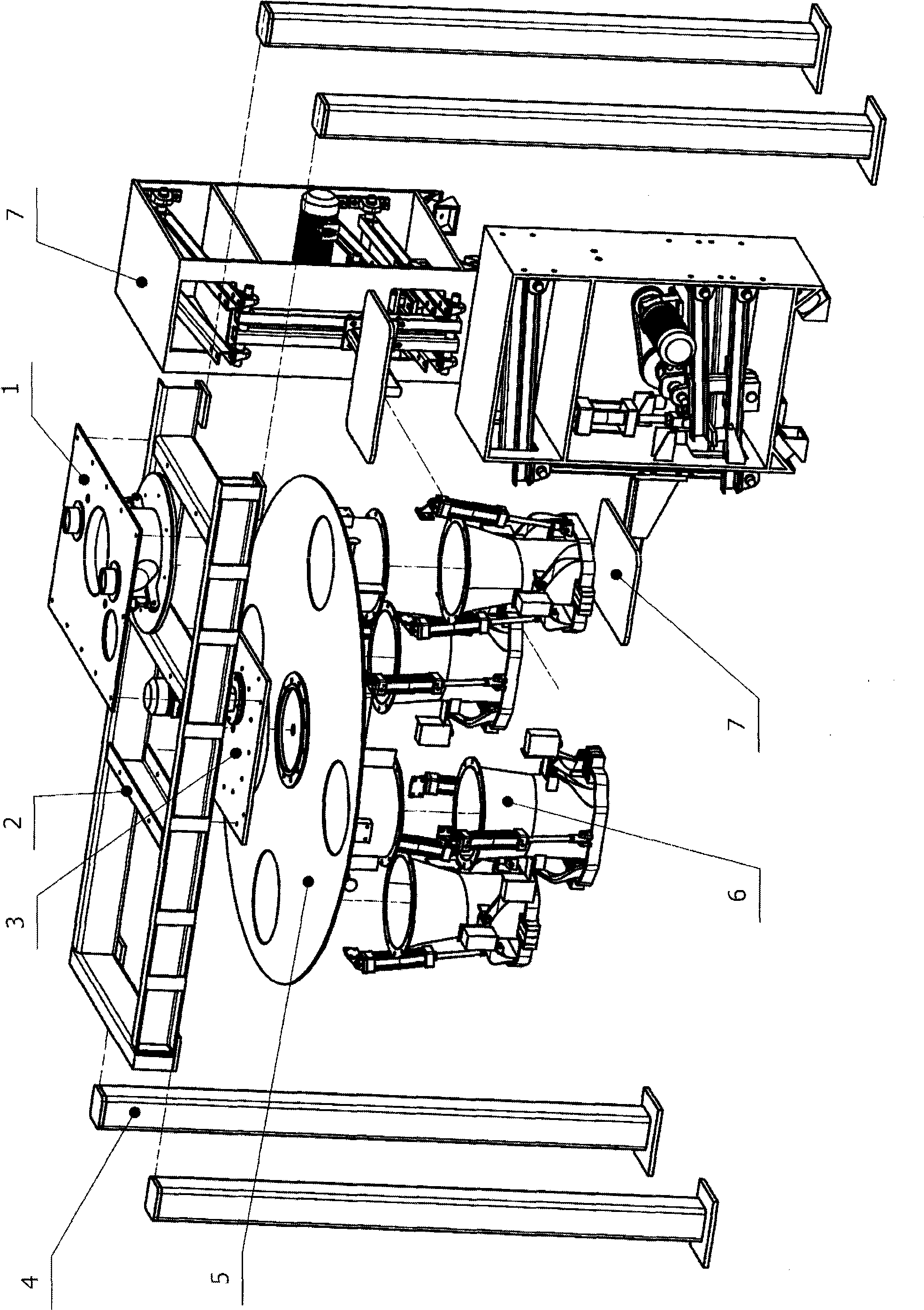 Rotary type semi-automatic packer