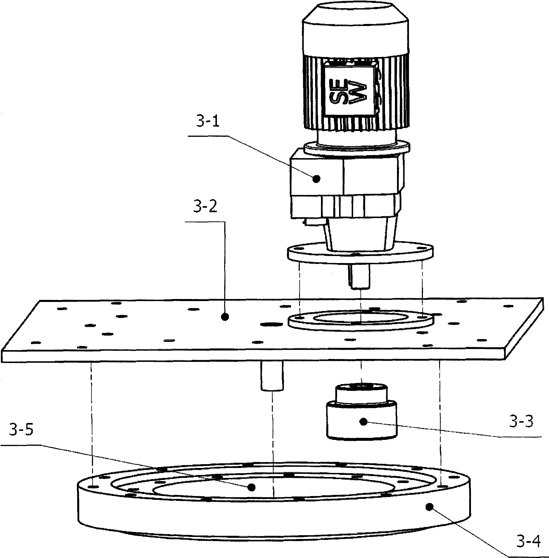 Rotary type semi-automatic packer