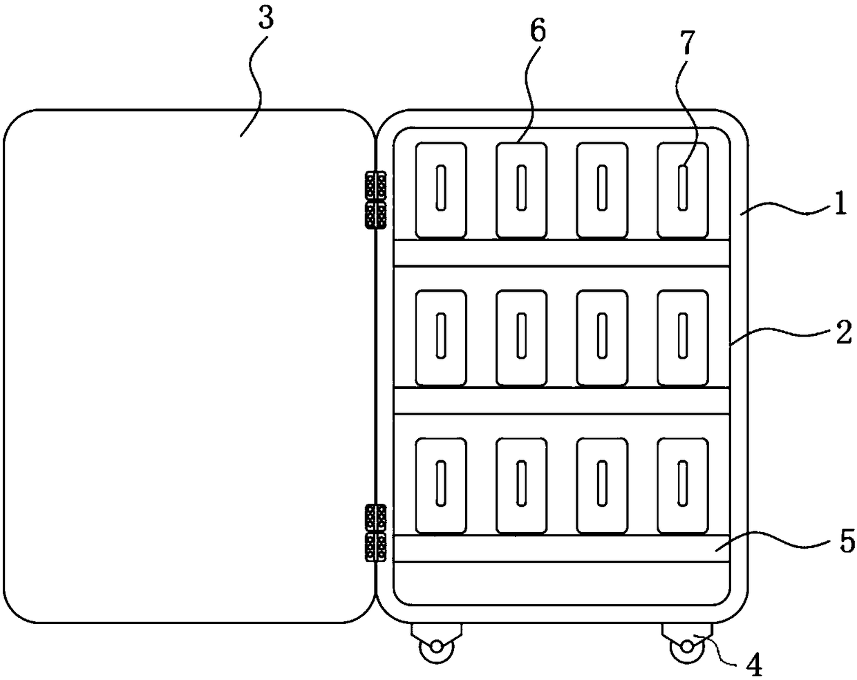 Drawout low-voltage power distribution cabinet