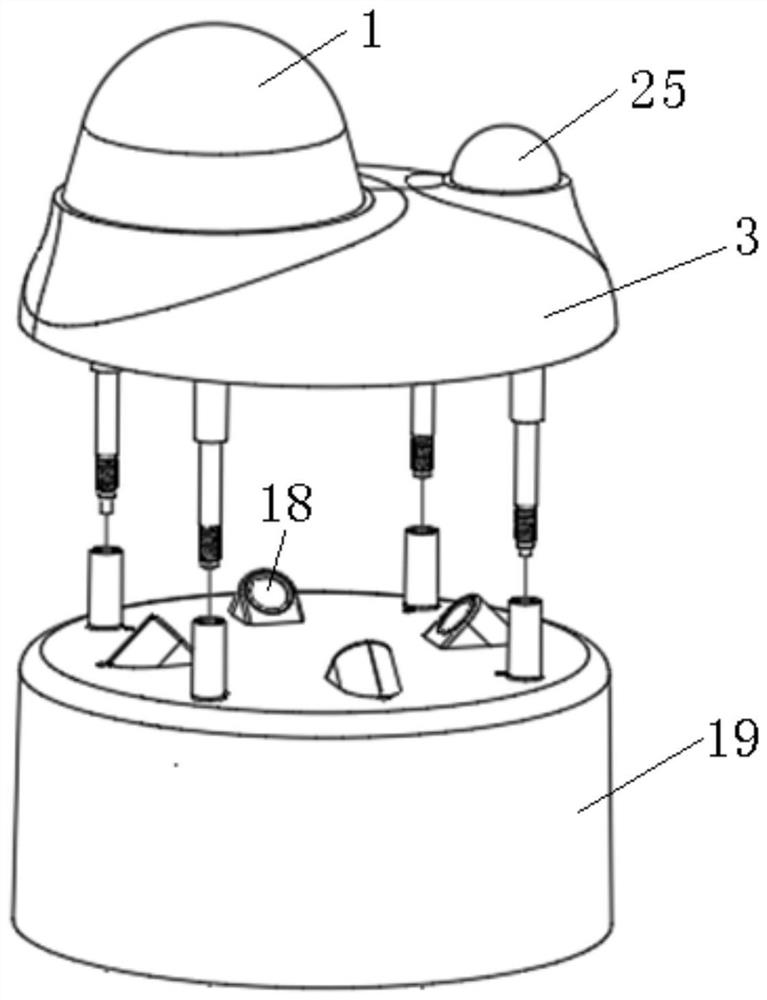 Wind speed and wind direction measuring device based on CFD aerodynamic layout