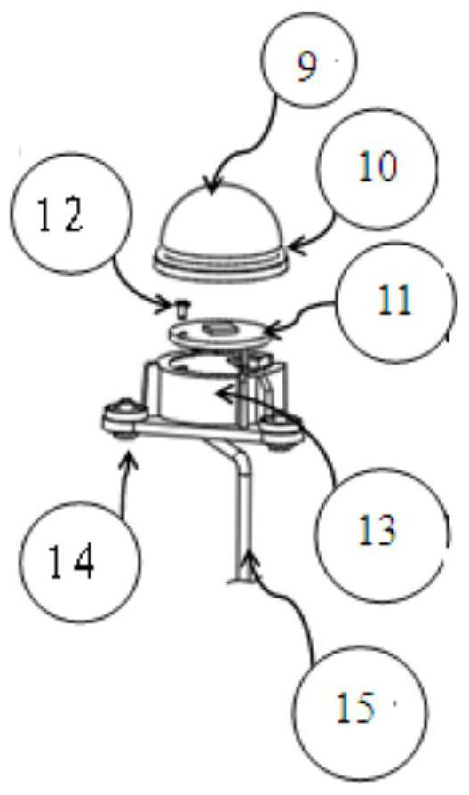 Wind speed and wind direction measuring device based on CFD aerodynamic layout