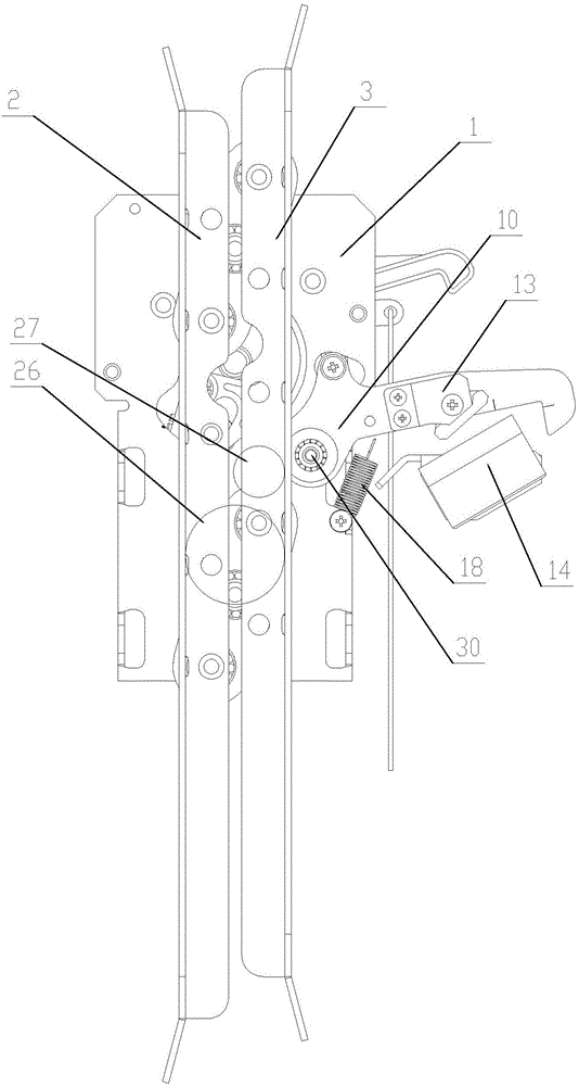 Integrated car door lock and door knife device