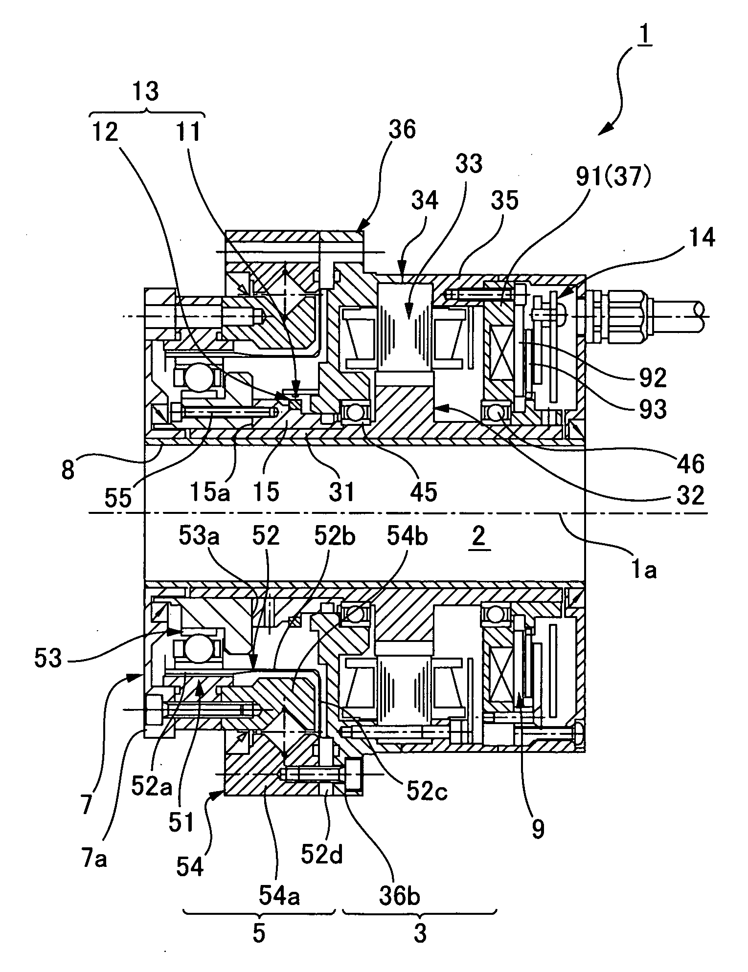 Actuator provided with wave reduction gear