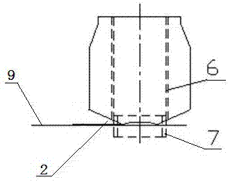 Barrel mounting type large-caliber thick-wall connecting pipe of boiler and pressure vessel and connecting method
