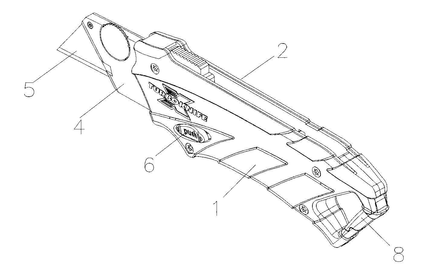 Self-locking safety cutting knife