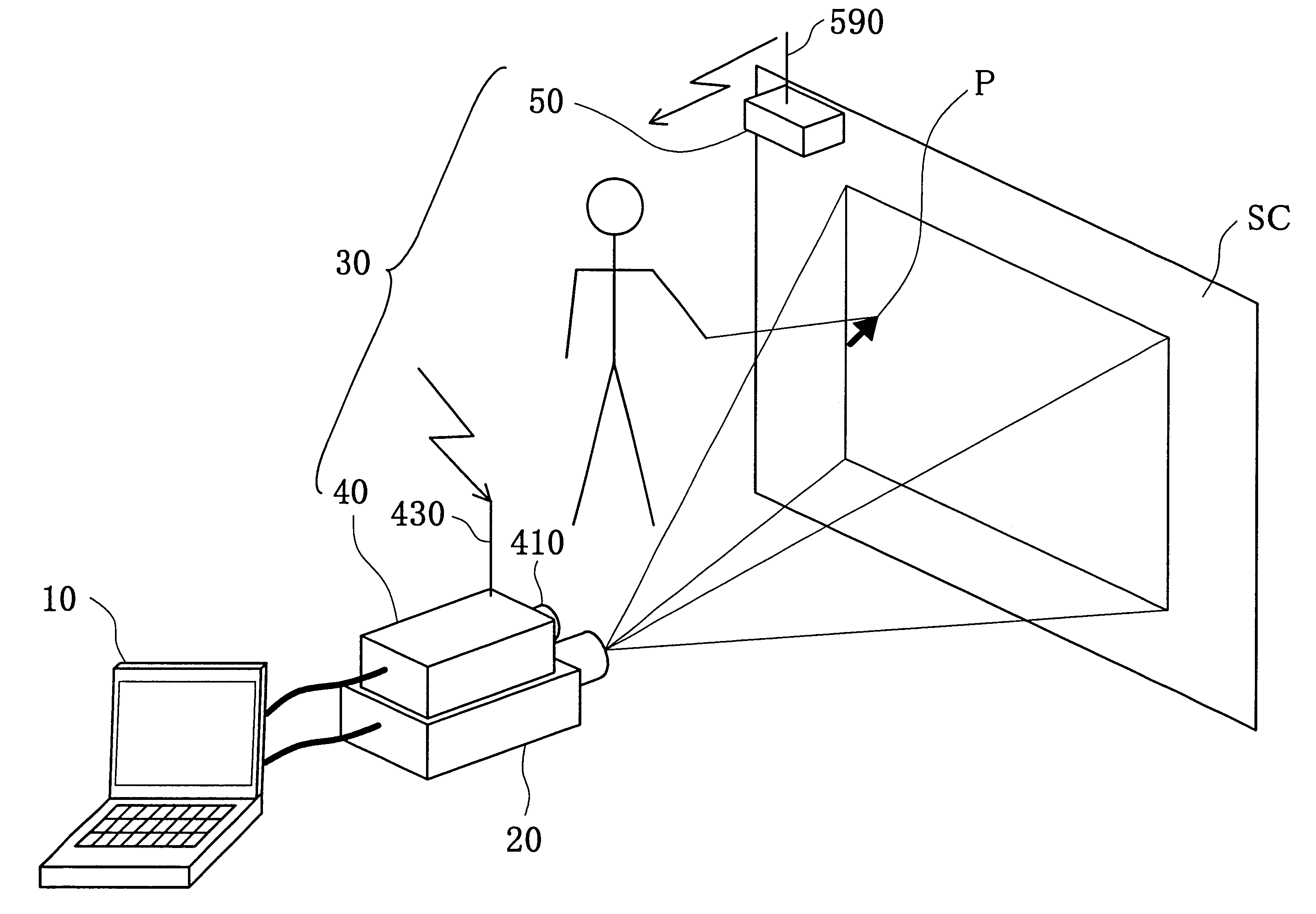 Input device using tapping sound detection