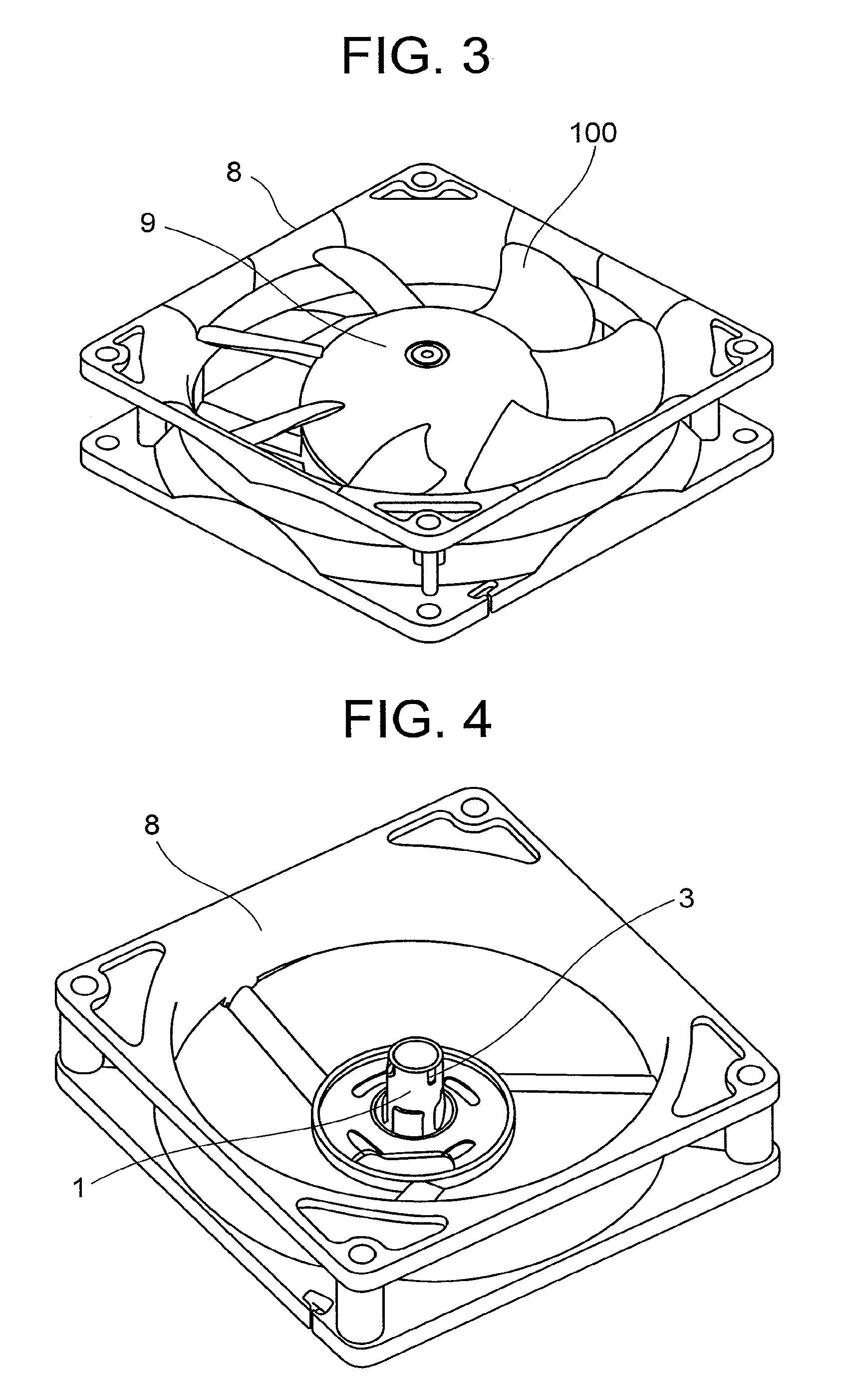 Axial fan motor