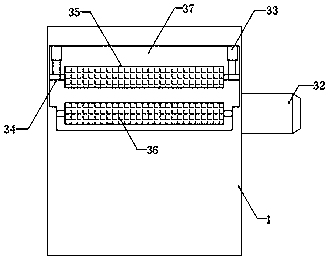 A road garbage cleaning and collecting device