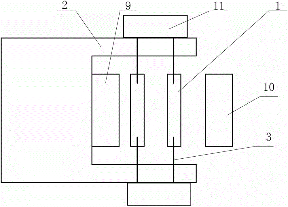 The supporting device and driving circuit of cascaded electron beam diode suspension electrodes