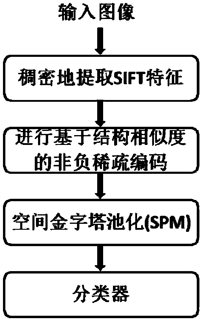 Image Classification Method Based on Non-negative Sparse Coding Based on Structural Similarity