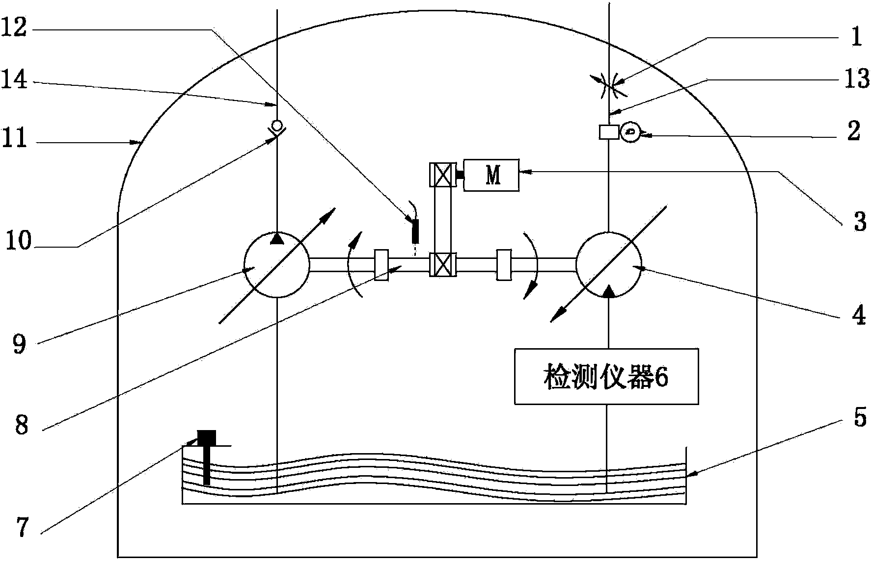 Energy-saving seawater sampler for deep-sea seawater in-situ detection and operating method of energy-saving seawater sampler