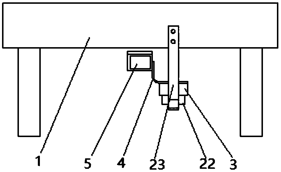 Dust removal processing table and working method