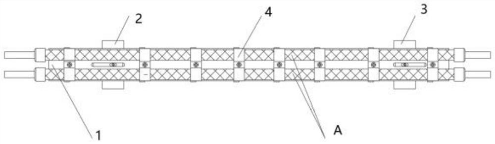 An adaptive installation mechanism and door structure for flexible variable pressure pipelines