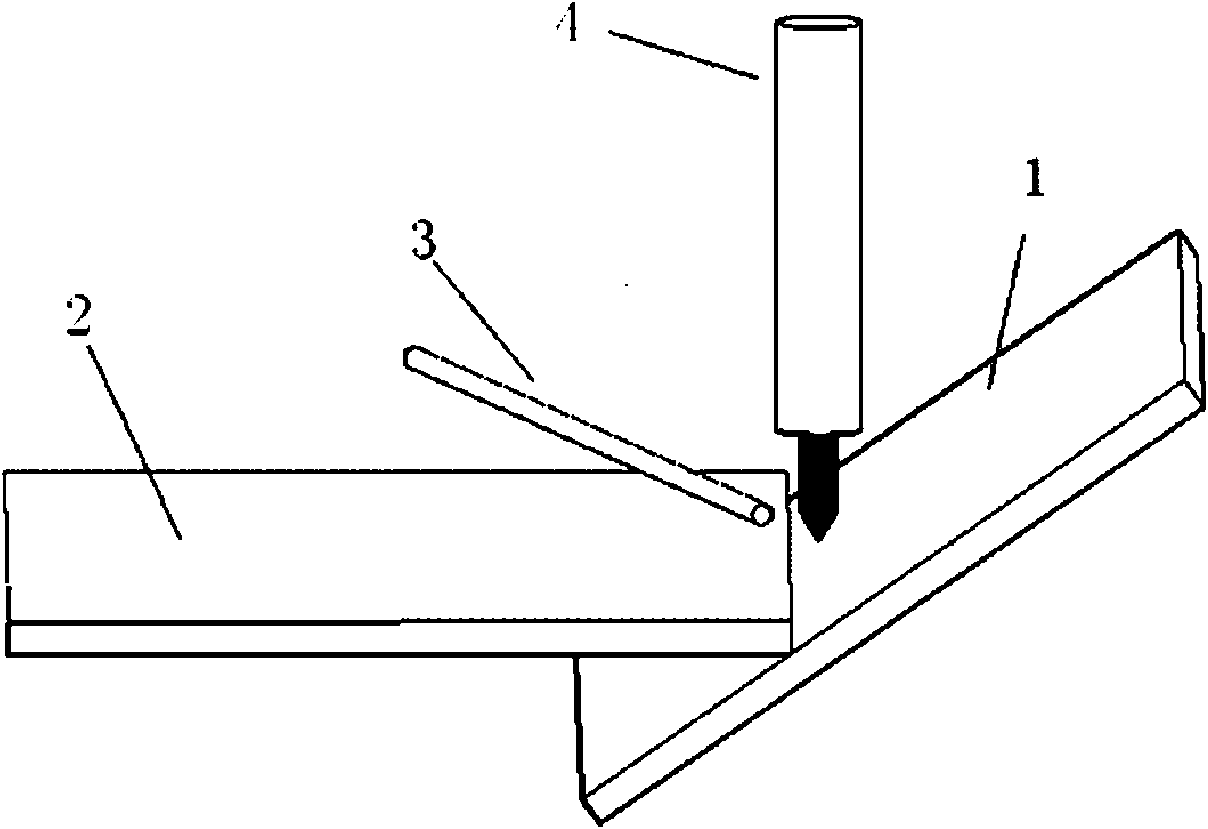 Angle welding method of stainless steel sheet on basis of image processing