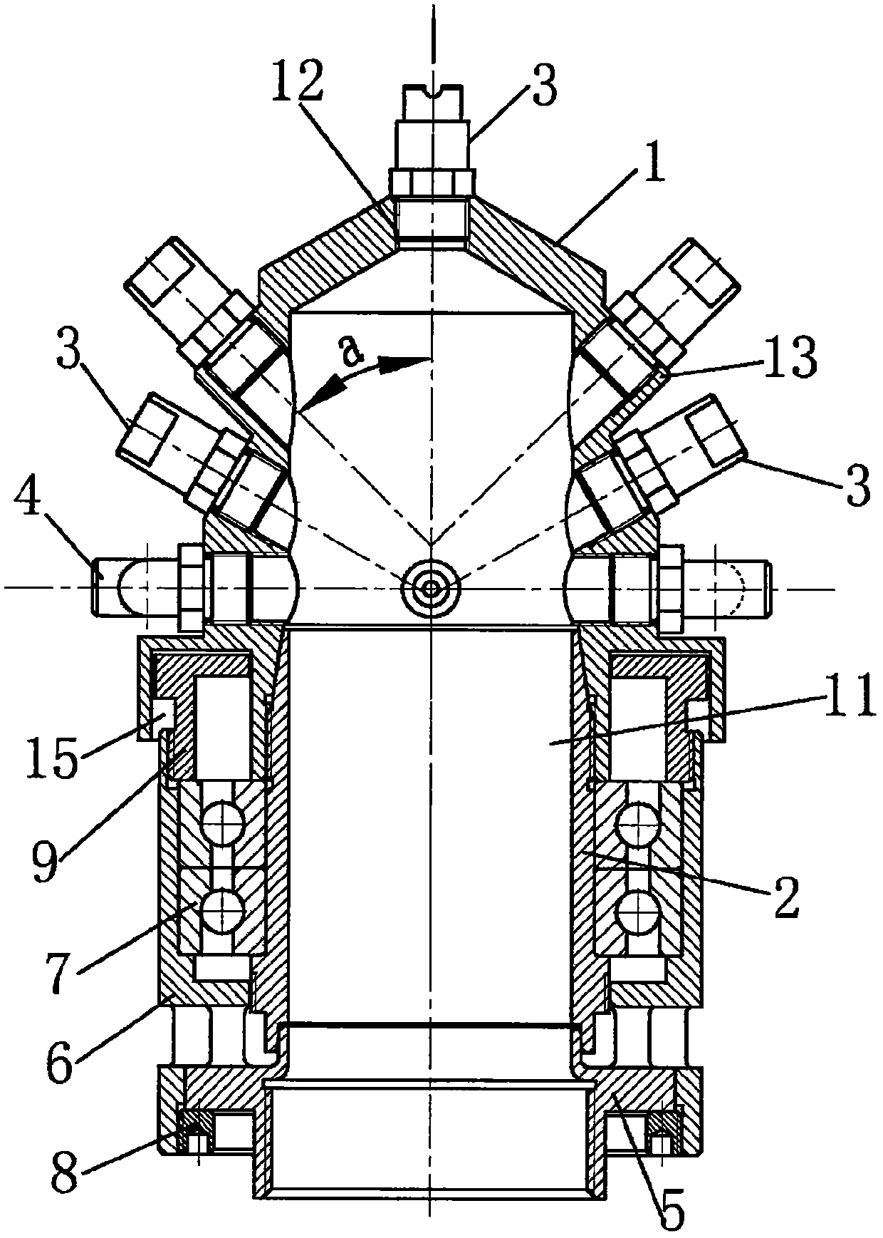 A multi-arm automatic rotary sprinkler