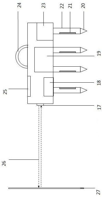 Handheld bottom sediment sample profile acoustic full-automatic measurement device