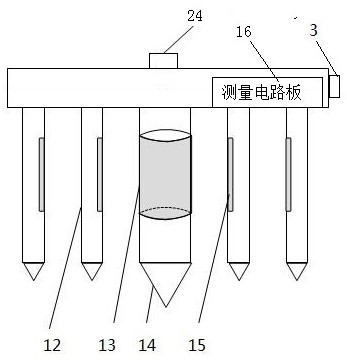 Handheld bottom sediment sample profile acoustic full-automatic measurement device