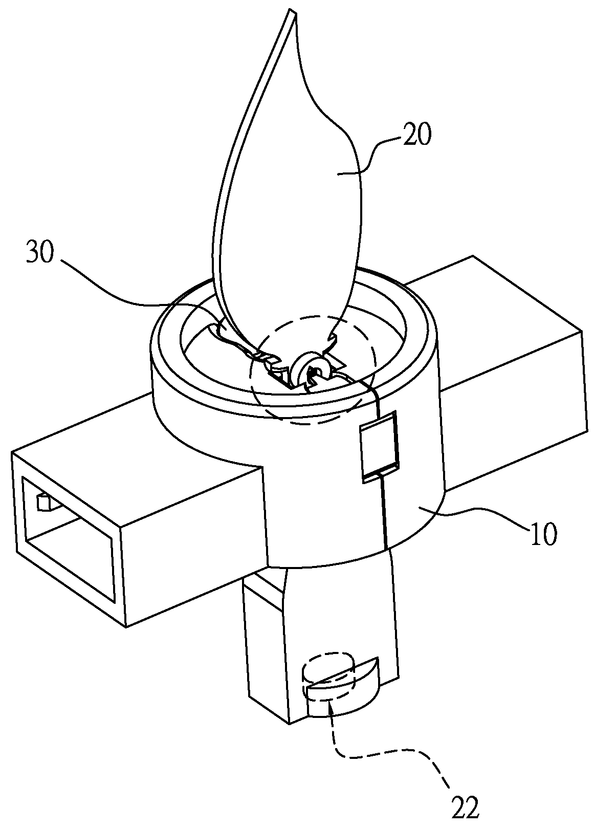 Dynamic flame simulating device