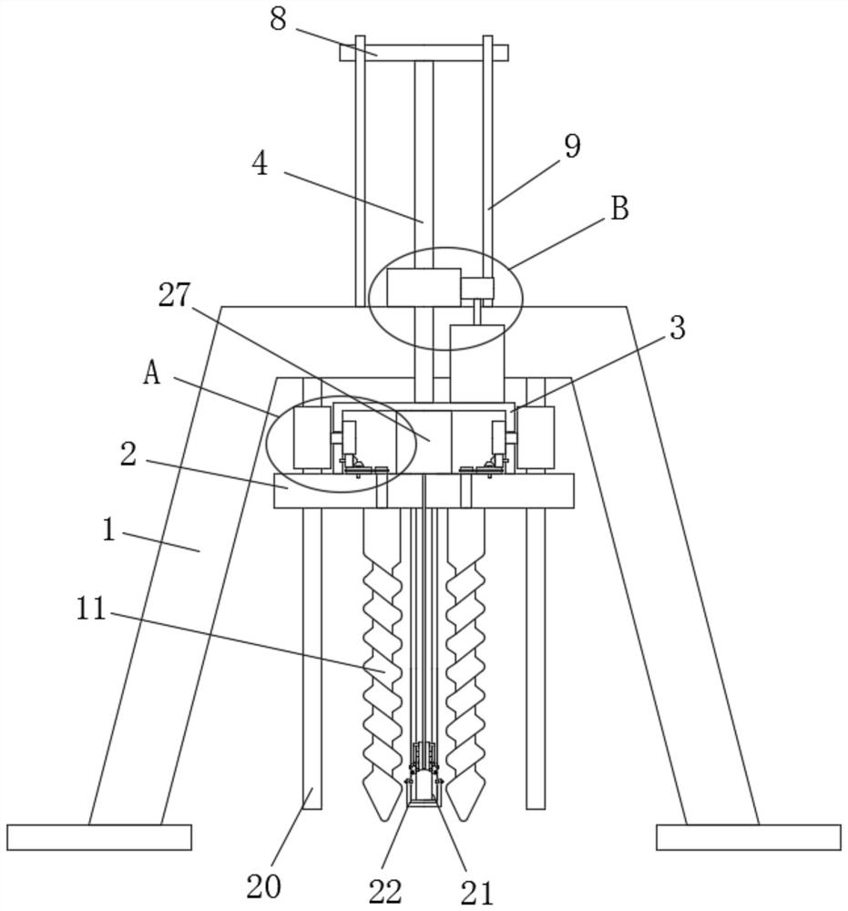 Soil sampling device for highway engineering