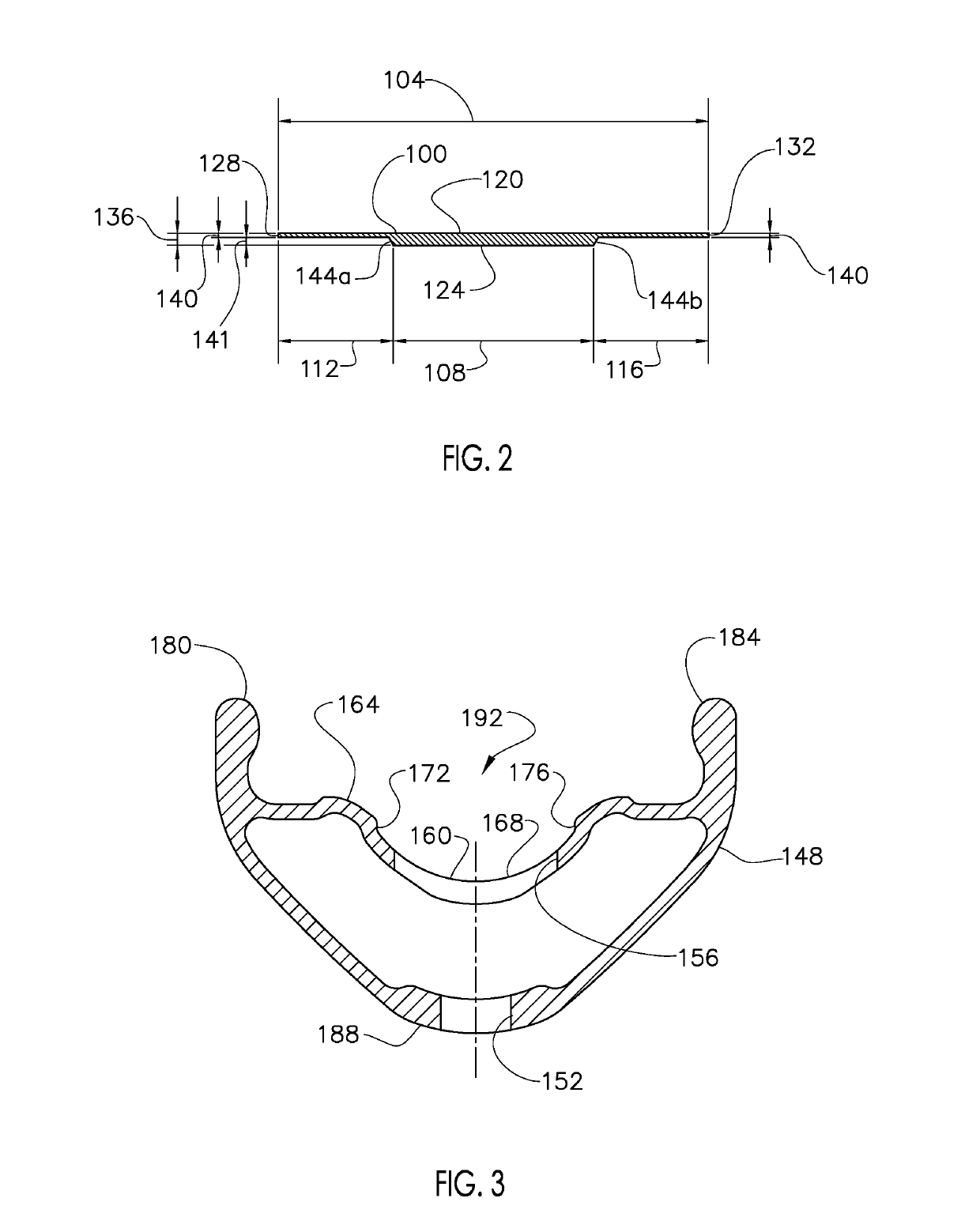 Rim with recessed channel and rim strip apparatus and system