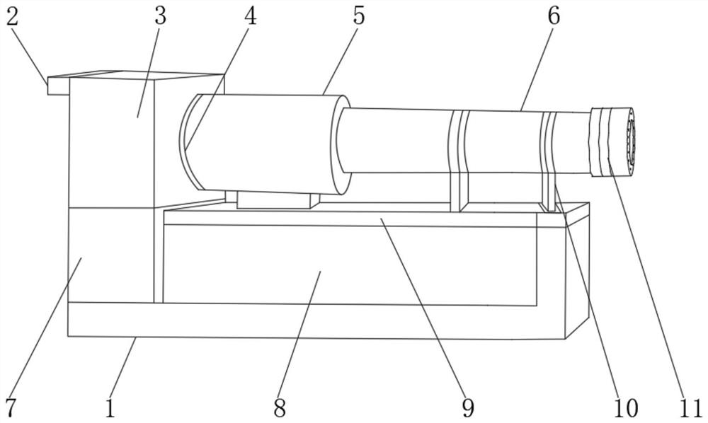 Production device and preparation method of basalt-reinforced polypropylene composite material