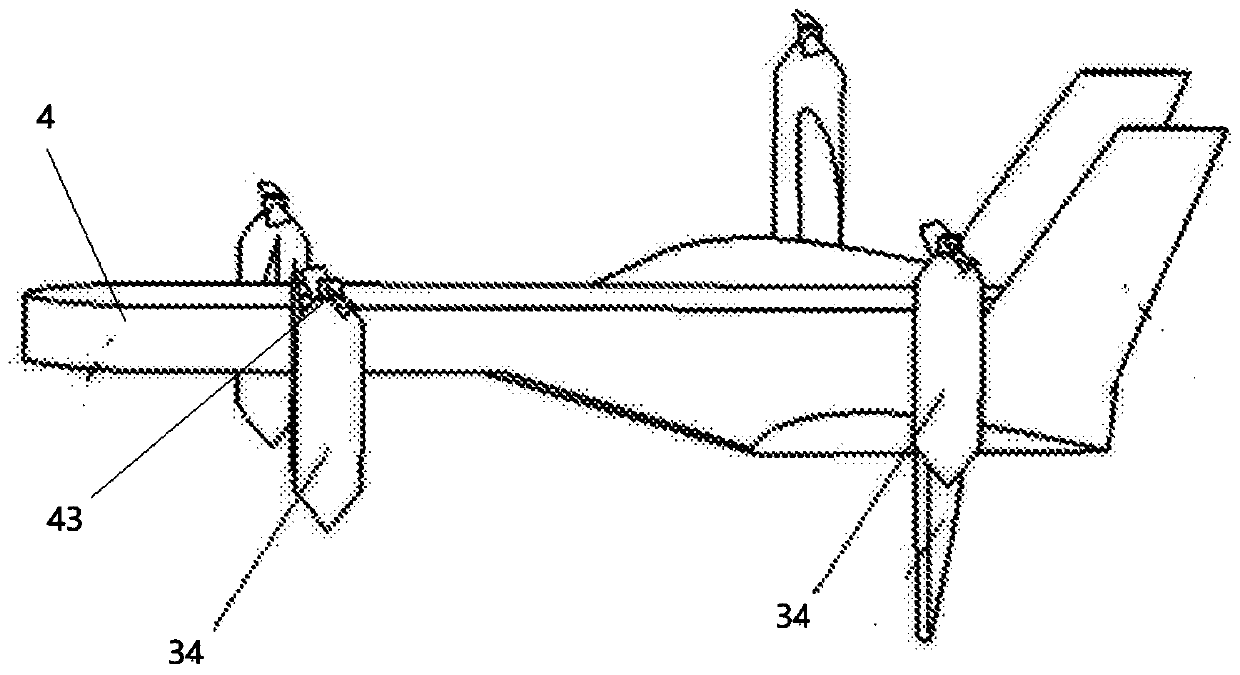 A wing tilt control mechanism and aircraft