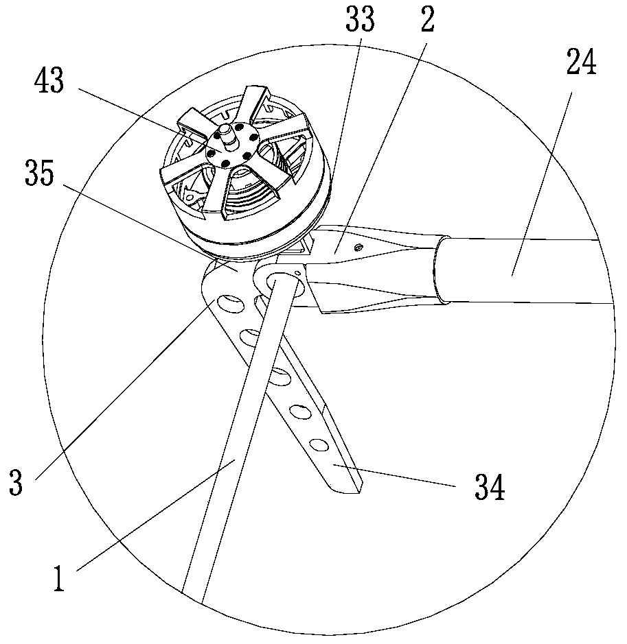 A wing tilt control mechanism and aircraft