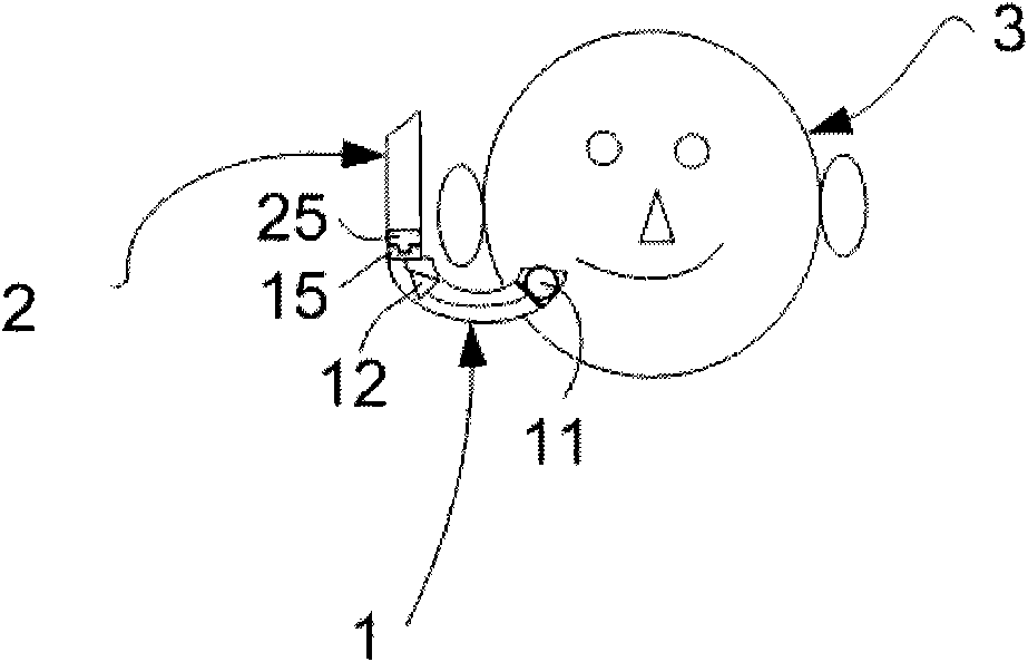 A device for treatment of stuttering and its use