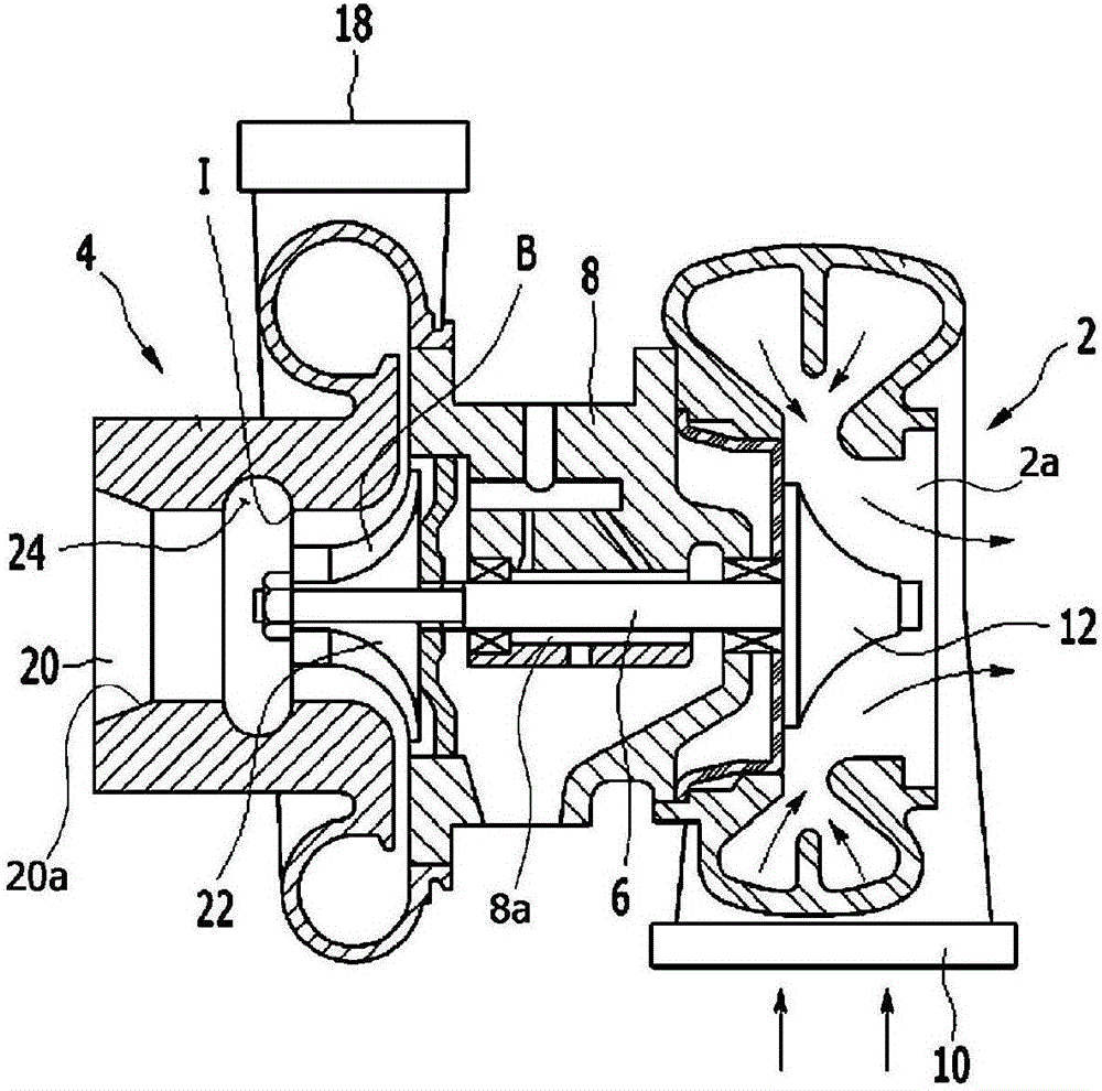 Turbo charger having noise, vibration and harshness (NVH)-reducing device