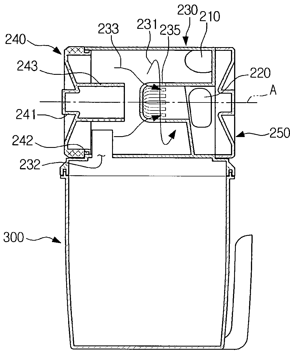 Cyclone dust-separating apparatus and cleaner having the same