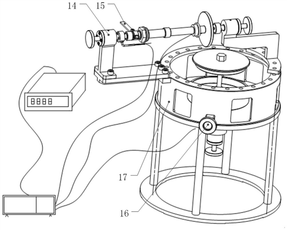 A device for checking the meshing clearance of central drive bevel gears