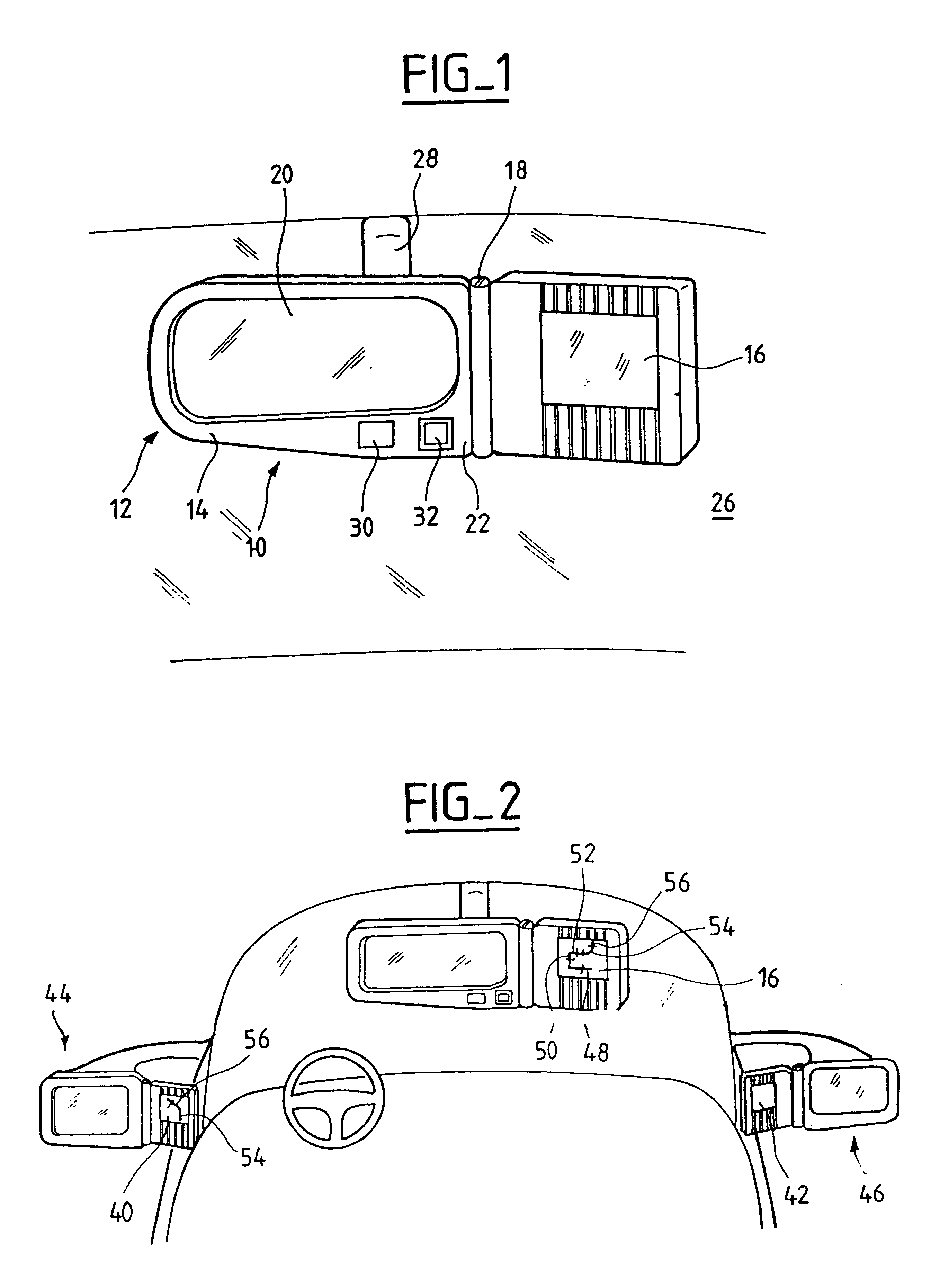 Motor vehicle accessory comprising a data display screen for the driver