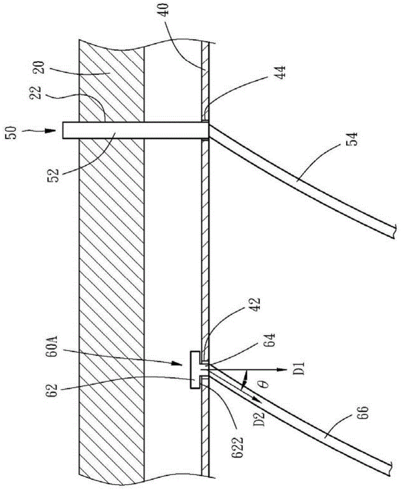 Vertical probe device and supporter used in the same