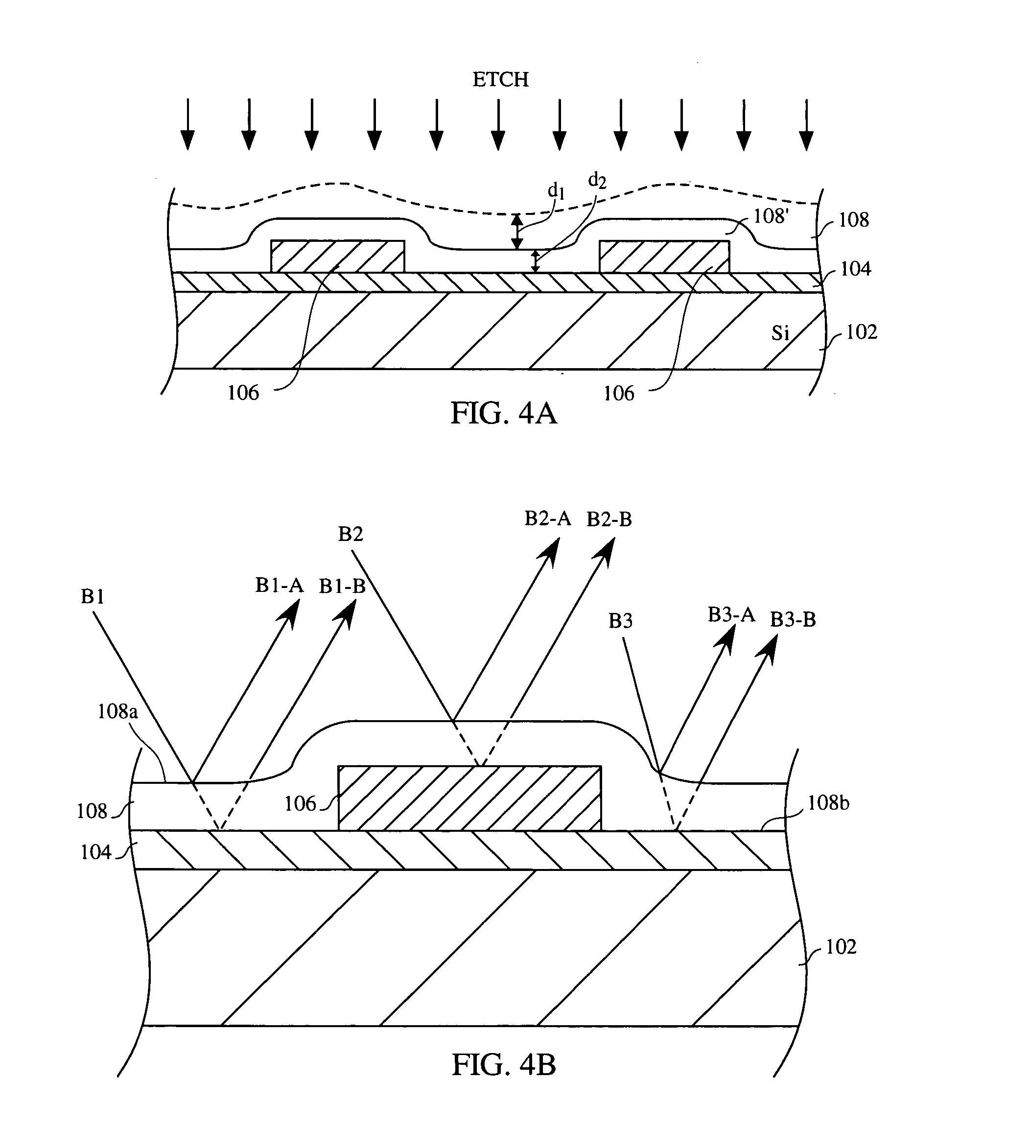 Method and apparatus for nitride spacer etch process implementing in situ interferometry endpoint detection and non-interferometry endpoint monitoring