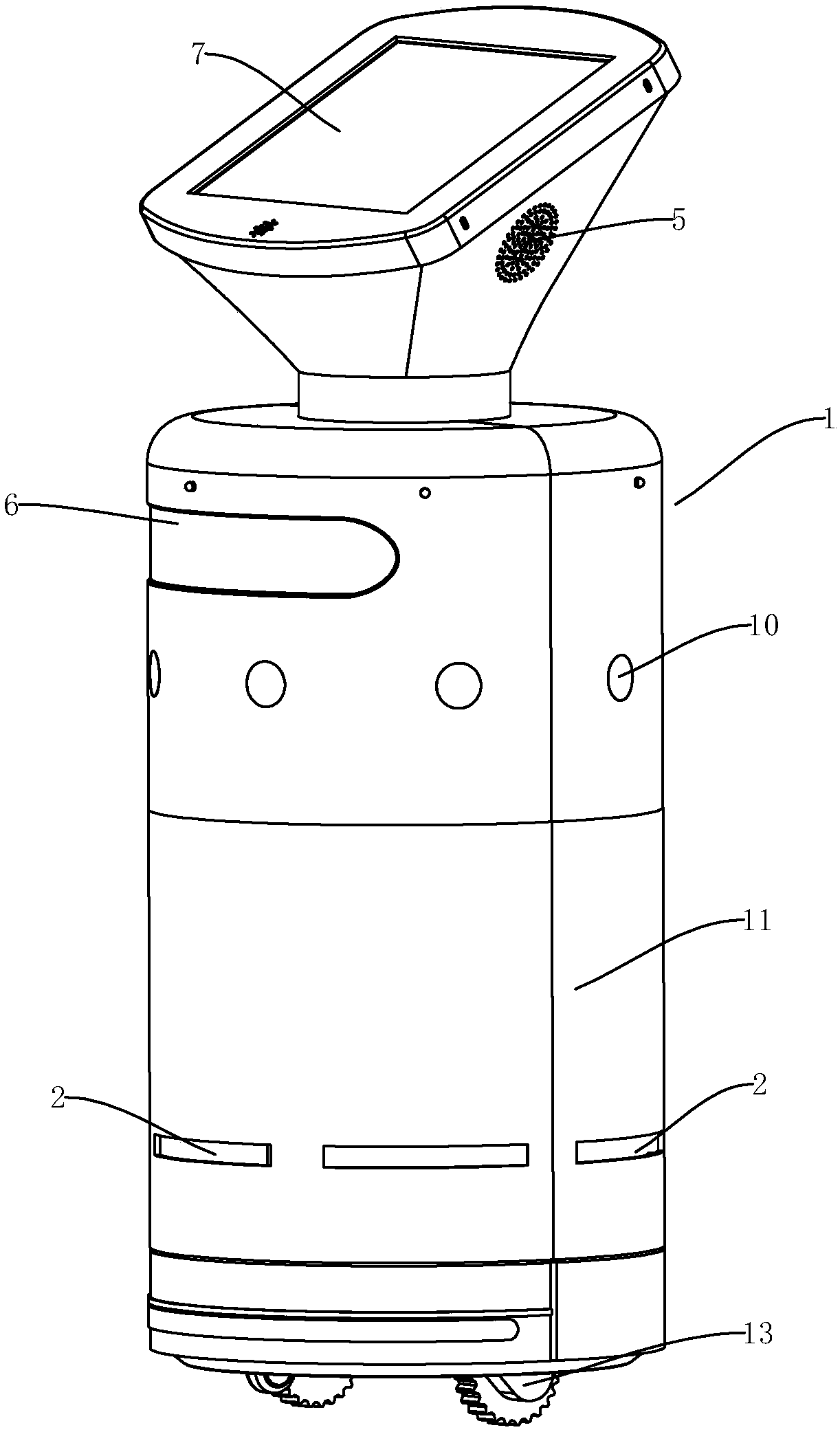 Indoor mobile service robot and control method thereof