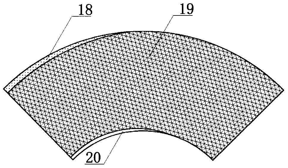 Anti-sedimentation-type ventilated pneumatic conveying pipeline dovetail tee and anti-dust treatment method