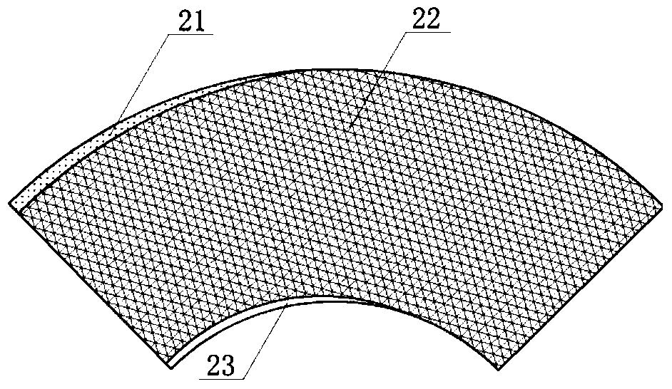 Anti-sedimentation-type ventilated pneumatic conveying pipeline dovetail tee and anti-dust treatment method